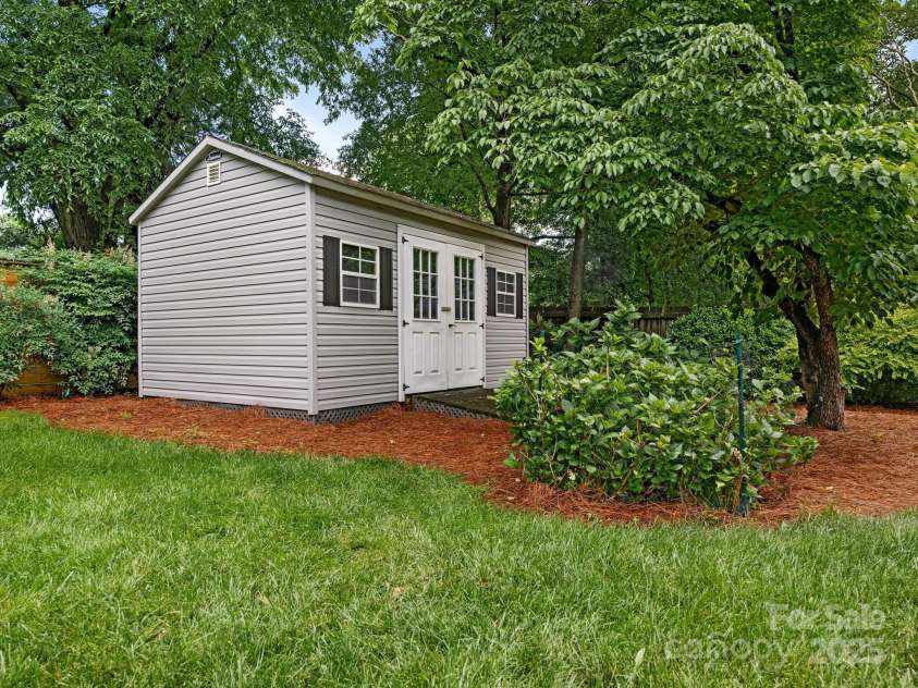 3615 Champaign Street, Charlotte, NC 28210.  MLS# CAR4251822, YatesRealty ID 14244. Storage Shed