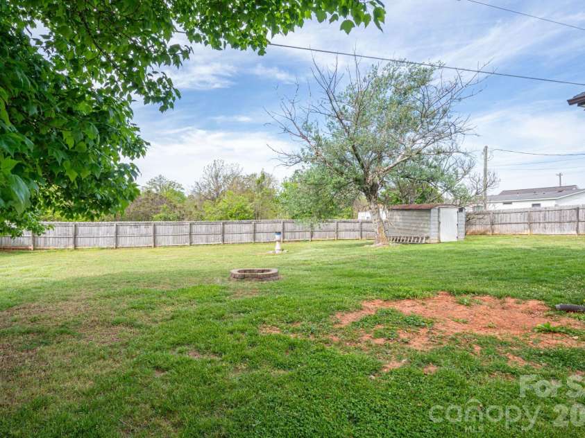 104 White Street, Casar, NC 28020.  MLS# CAR4368115, YatesRealty ID 14250. Back yard