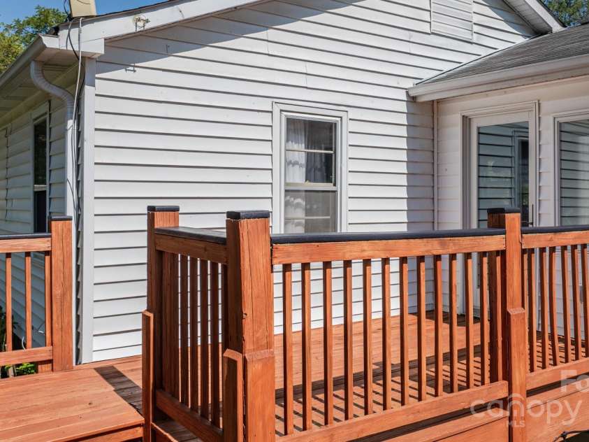 2906 Rabbit Skin Road, Waynesville, NC 28785.  MLS# CAR4183385, YatesRealty ID 14265. Rear deck