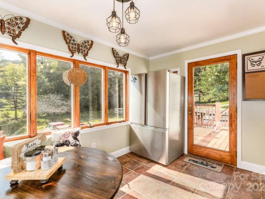 2906 Rabbit Skin Road, Waynesville, NC 28785.  MLS# CAR4183385, YatesRealty ID 14265. Sunroom