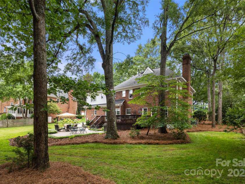 3909 Black Sycamore Drive, Charlotte, NC 28226.  MLS# CAR4259361, YatesRealty ID 14270. Back Elevation