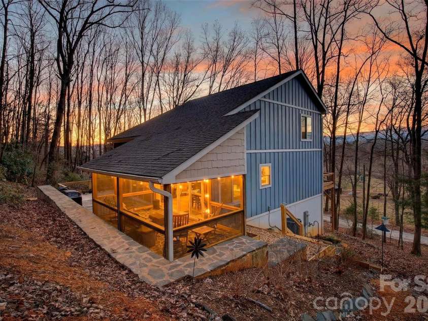 1413 Golf Course Road, Old Fort, NC 28762.  MLS# CAR4334798, YatesRealty ID 14272. Sunsets are spectacular.