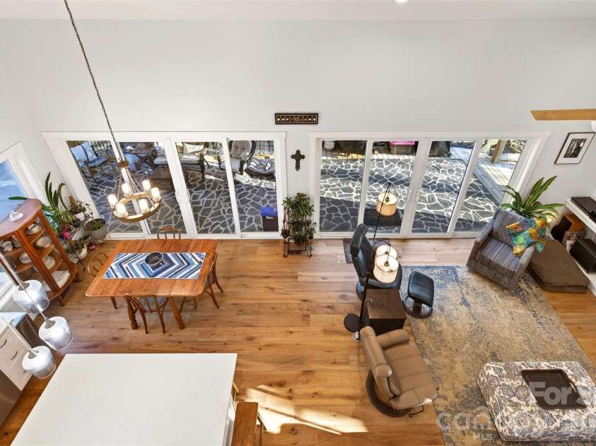 1413 Golf Course Road, Old Fort, NC 28762.  MLS# CAR4334798, YatesRealty ID 14272. View of main floor from second floor.