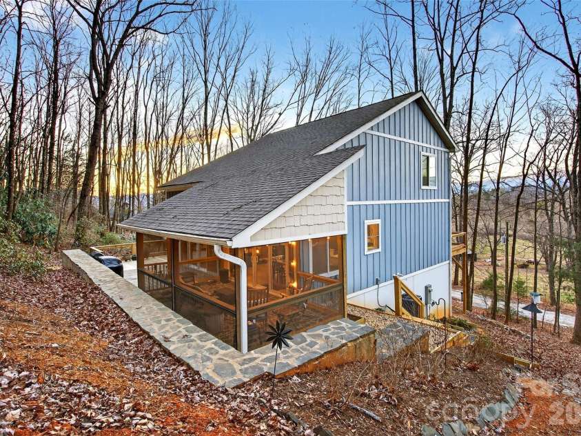 1413 Golf Course Road, Old Fort, NC 28762.  MLS# CAR4334798, YatesRealty ID 14272. Winter views.