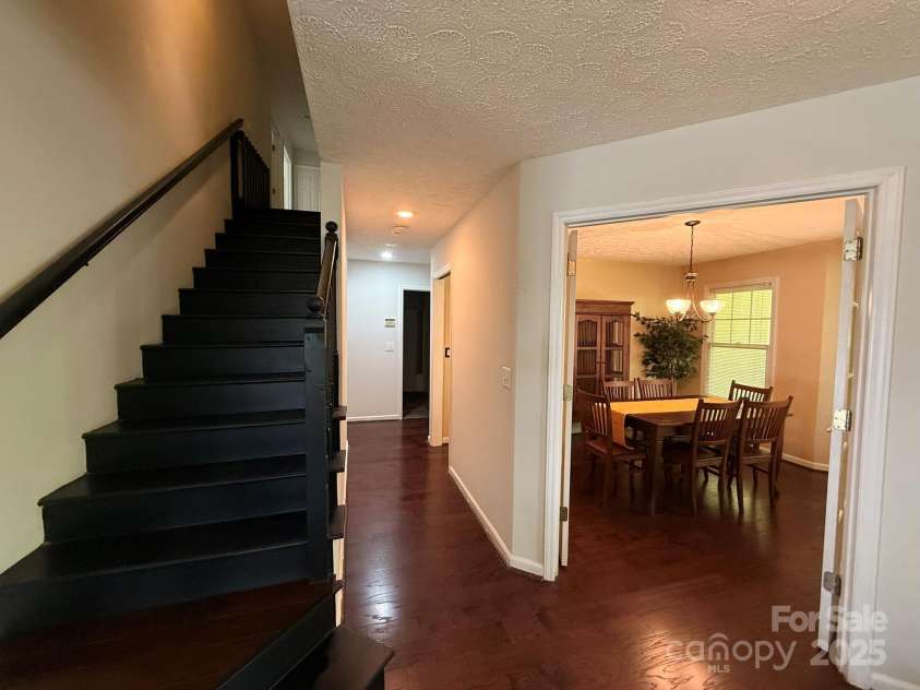 2835 DAV Avenue, Morganton, NC 28655.  MLS# CAR4239604, YatesRealty ID 14273. Stairway/Hallway/Dining Room