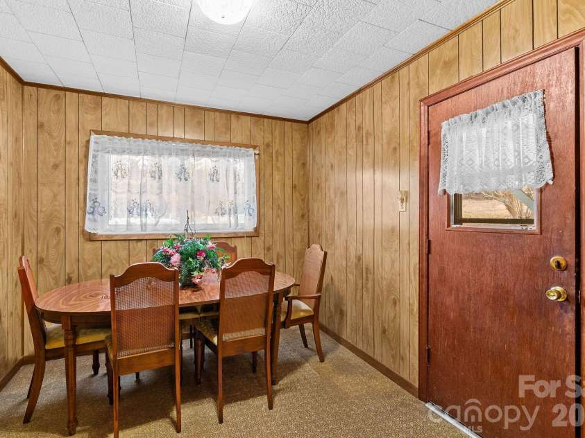146 and 148 Monteith Road, Brevard, NC 28712.  MLS# CAR4342574, YatesRealty ID 1429. 146 Monteith Road - Dining Room