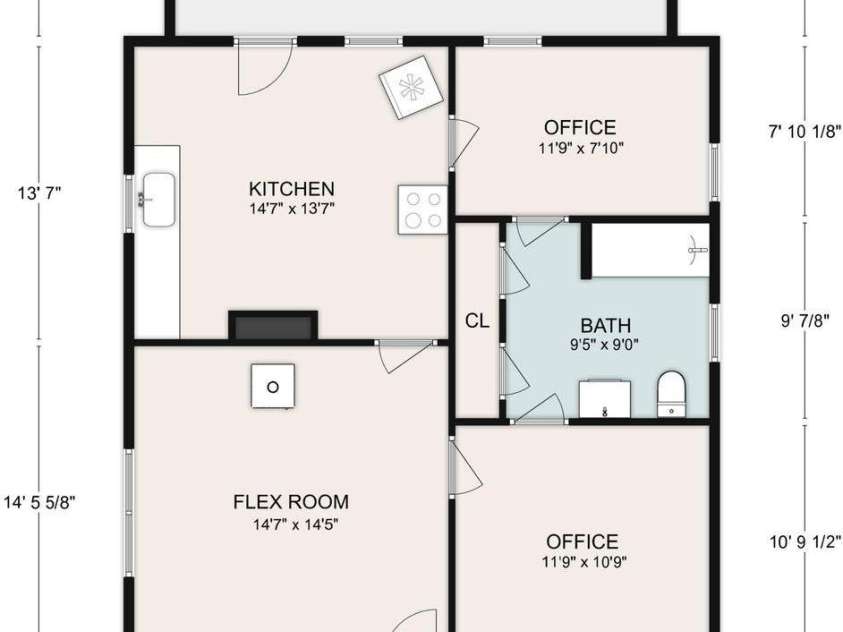 146 and 148 Monteith Road, Brevard, NC 28712.  MLS# CAR4342574, YatesRealty ID 1429. 148 Monteith Road - Floor Plan
