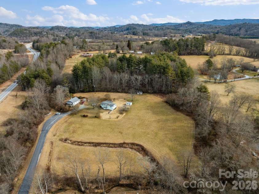 146 and 148 Monteith Road, Brevard, NC 28712.  MLS# CAR4343825, YatesRealty ID 1429. 146 and 148 Monteith Road - Aerial