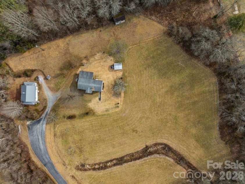 146 and 148 Monteith Road, Brevard, NC 28712.  MLS# CAR4343825, YatesRealty ID 1429. 146 and 148 Monteith Road - Aerial