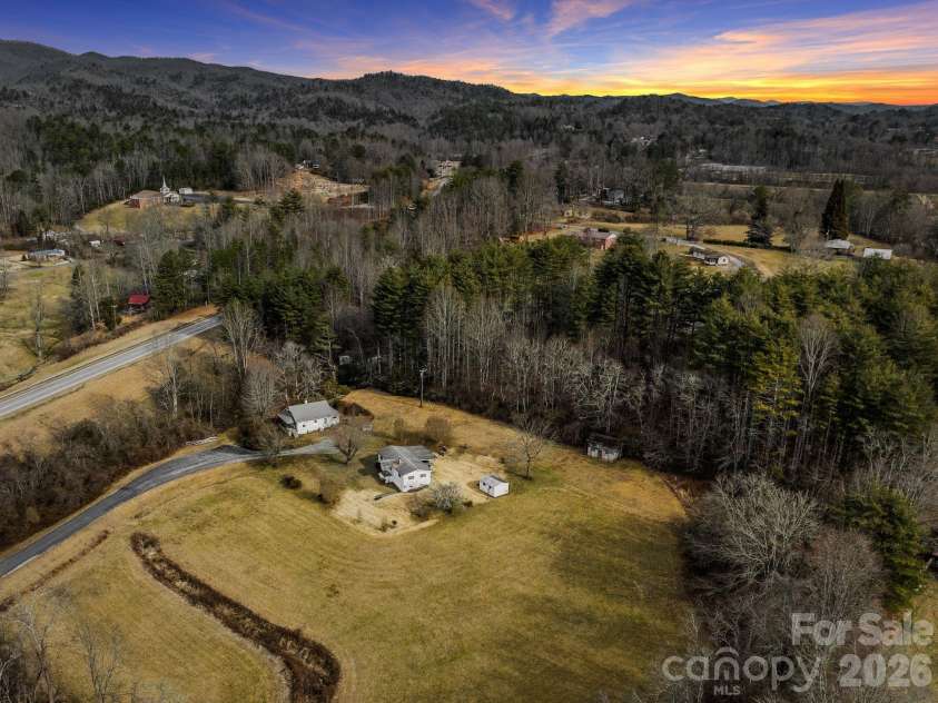 146 and 148 Monteith Road, Brevard, NC 28712.  MLS# CAR4343825, YatesRealty ID 1429. 146 and 148 Monteith Road - Aerial