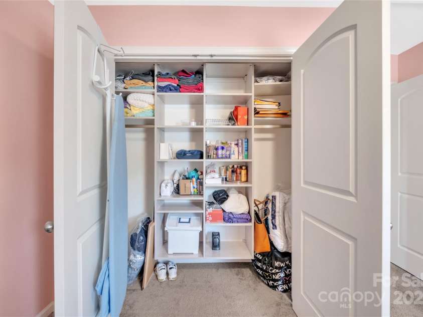 3578 Saddlebrook Drive, Midland, NC 28107.  MLS# CAR4252772, YatesRealty ID 14291. Custom closet in third bedroom upstairs.