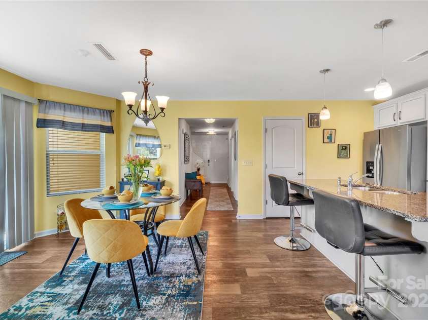 3578 Saddlebrook Drive, Midland, NC 28107.  MLS# CAR4252772, YatesRealty ID 14291. Dining area open to kitchen.