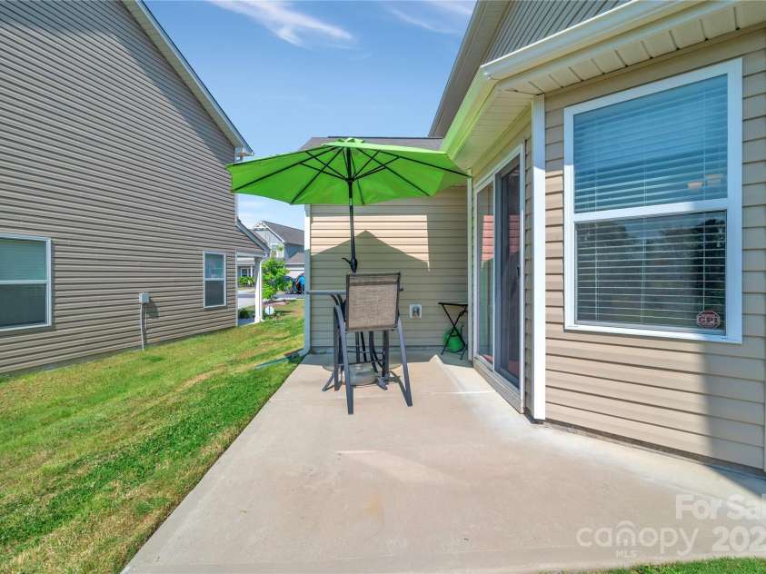 3578 Saddlebrook Drive, Midland, NC 28107.  MLS# CAR4252772, YatesRealty ID 14291. Exterior patio, great for coffee in the morning.
