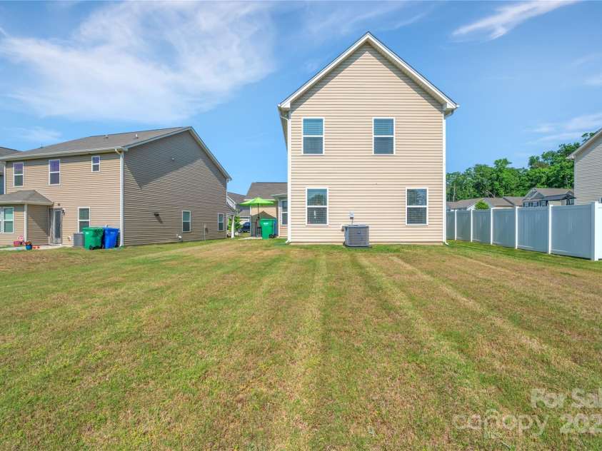 3578 Saddlebrook Drive, Midland, NC 28107.  MLS# CAR4252772, YatesRealty ID 14291. Spacious backyard ready to be enjoyed.
