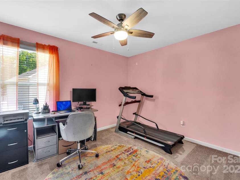 3578 Saddlebrook Drive, Midland, NC 28107.  MLS# CAR4252772, YatesRealty ID 14291. Third bedroom on second floor. Currently used as home office/flex space.