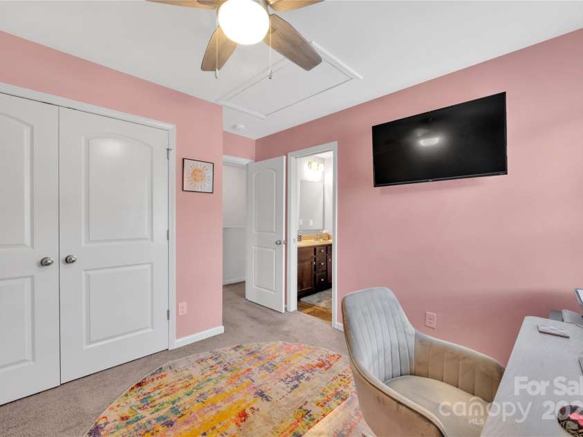 3578 Saddlebrook Drive, Midland, NC 28107.  MLS# CAR4252772, YatesRealty ID 14291. Third bedroom on second floor with access to Jack and Jill bathroom.