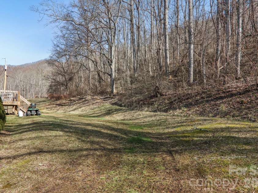 530 Wilson Cove Road, Canton, NC 28716.  MLS# CAR4345782, YatesRealty ID 14297. Back yard