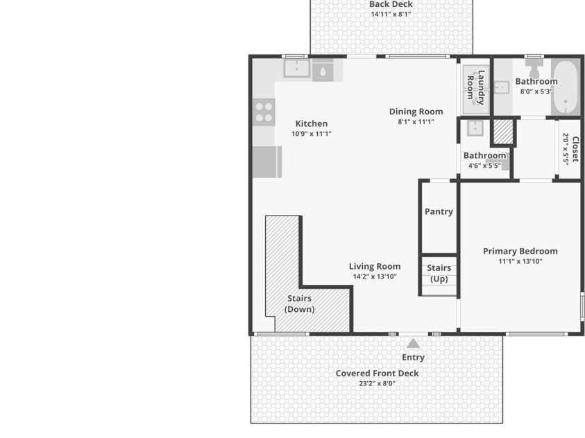 530 Wilson Cove Road, Canton, NC 28716.  MLS# CAR4345782, YatesRealty ID 14297. Main floor floor plan