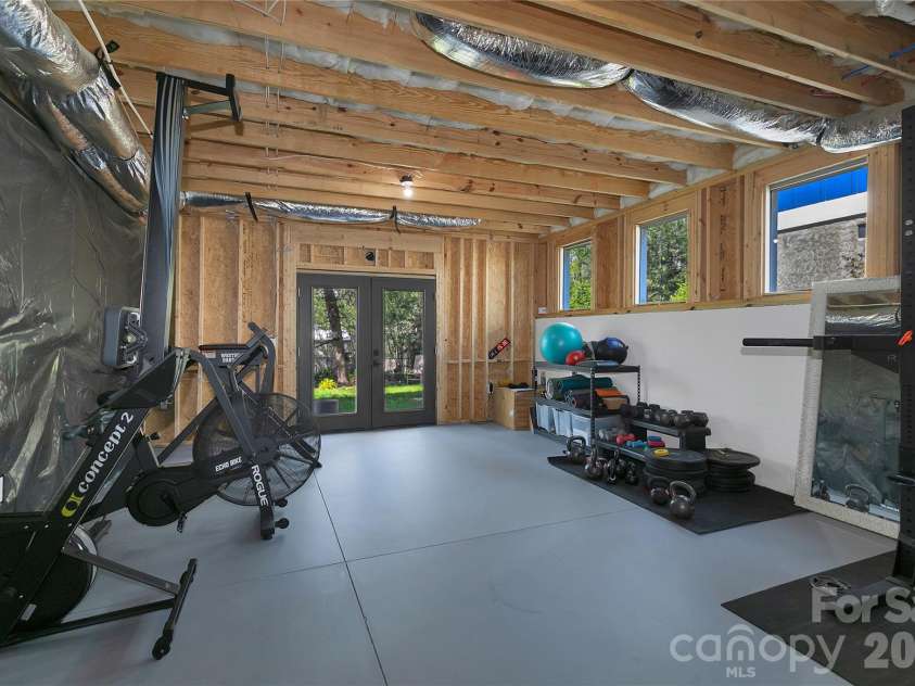 71 Hidden Pond Lane, Brevard, NC 28712.  MLS# CAR4367829, YatesRealty ID 14300. Basement has been tripled sealed. Ceiling height is just under 8 feet.