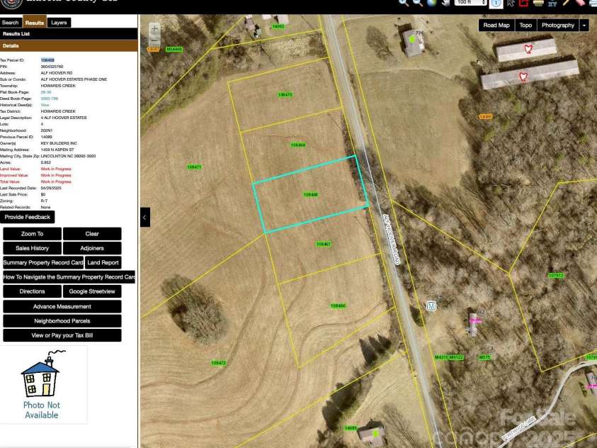 TBD Alf Hoover Road, Lincolnton, NC 28092.  MLS# CAR4255940, YatesRealty ID 14318. 
