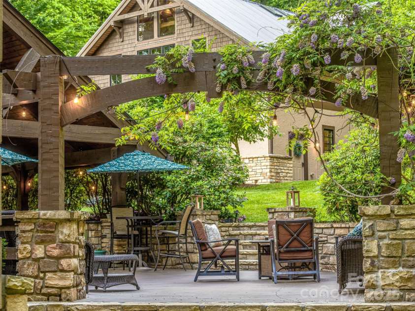 202 Emerald Lane, Maggie Valley, NC 28751.  MLS# CAR4047356, YatesRealty ID 14350. Abundant outdoor living