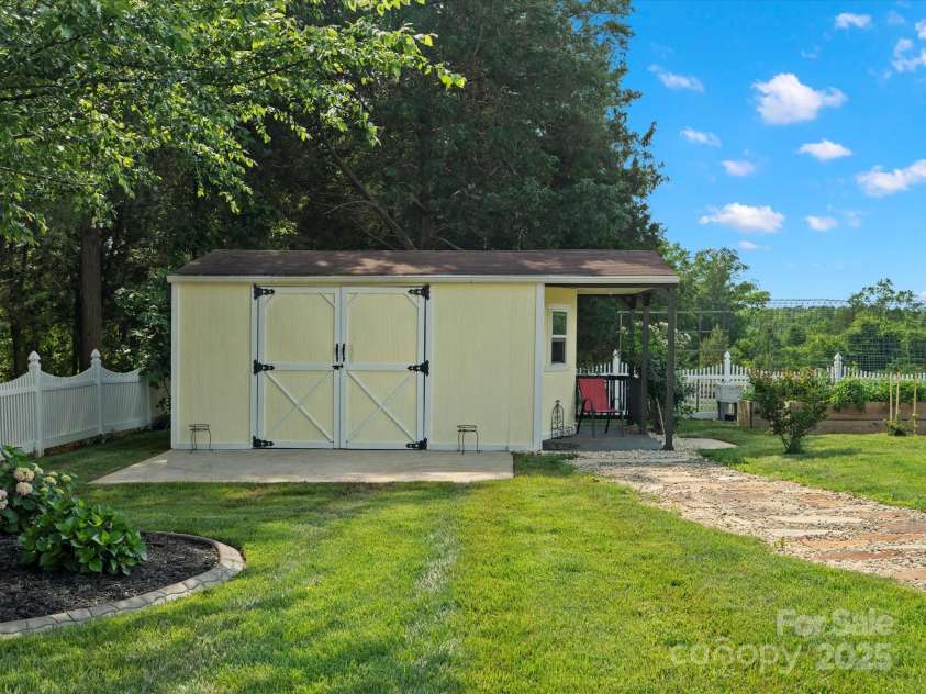 2521 Neely Store Road, Rock Hill, SC 29730.  MLS# CAR4258625, YatesRealty ID 14356. Storage Shed