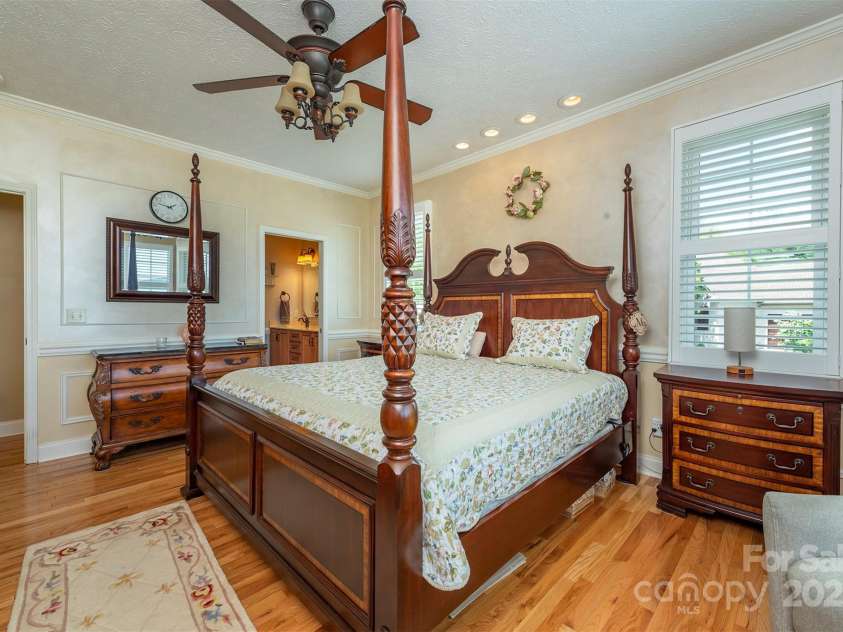 59 Carriage Highlands Court, Hendersonville, NC 28791.  MLS# CAR4243182, YatesRealty ID 14360. Primary Bedroom on Main Level