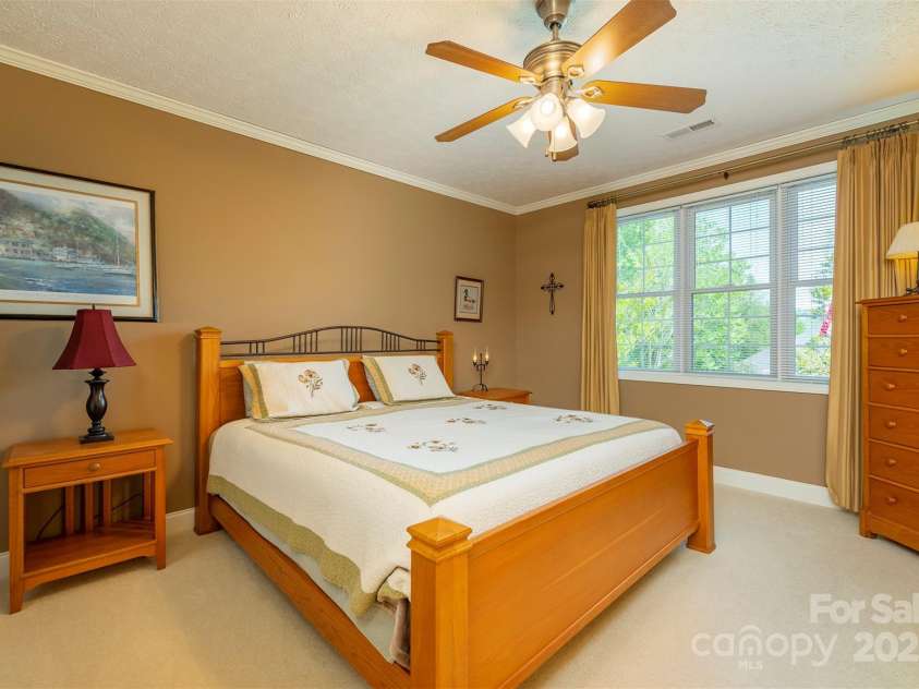 59 Carriage Highlands Court, Hendersonville, NC 28791.  MLS# CAR4243182, YatesRealty ID 14360. Spacious Guest Bedroom