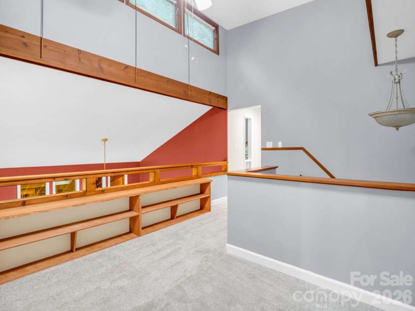 10 Chestnut Ridge Road, Mills River, NC 28759.  MLS# CAR4412466, YatesRealty ID 14367. View from Loft, open below