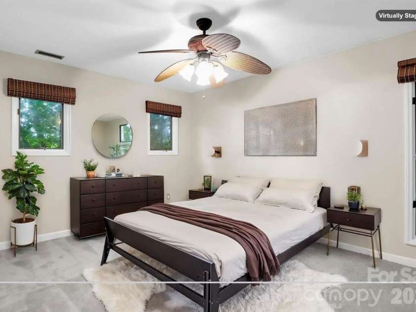 10 Chestnut Ridge Road, Mills River, NC 28759.  MLS# CAR4412466, YatesRealty ID 14367. Virtually staged: Bedroom #2 - upper level