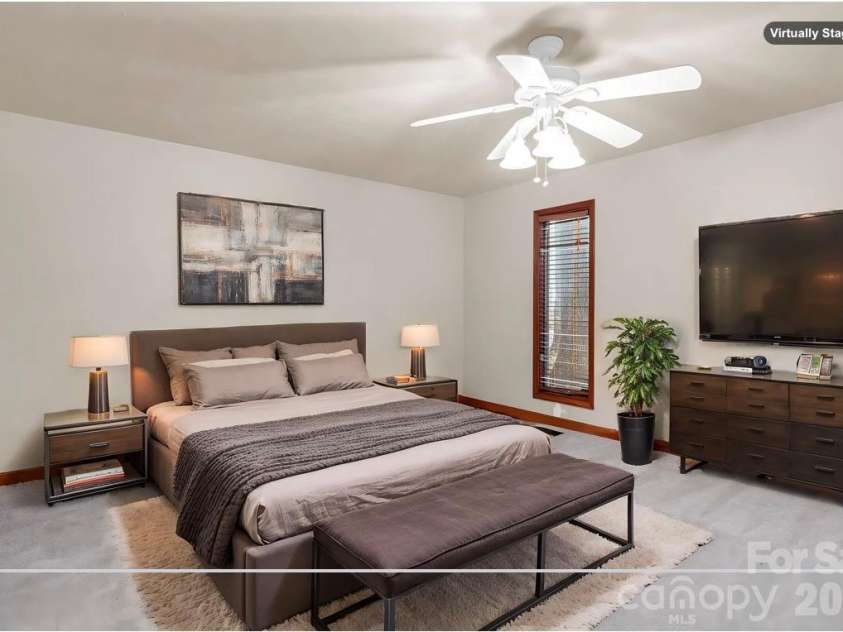 10 Chestnut Ridge Road, Mills River, NC 28759.  MLS# CAR4412466, YatesRealty ID 14367. Virtually staged: Main Level, Bedroom #3