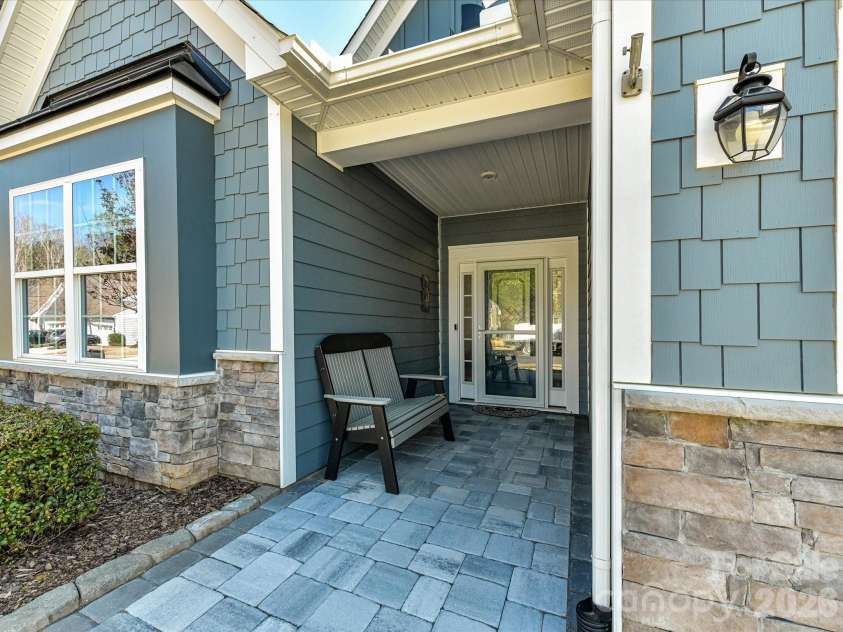 5095 Samoa Ridge Drive, Lancaster, SC 29720.  MLS# CAR4357204, YatesRealty ID 14379. Covered Front Entry to Home