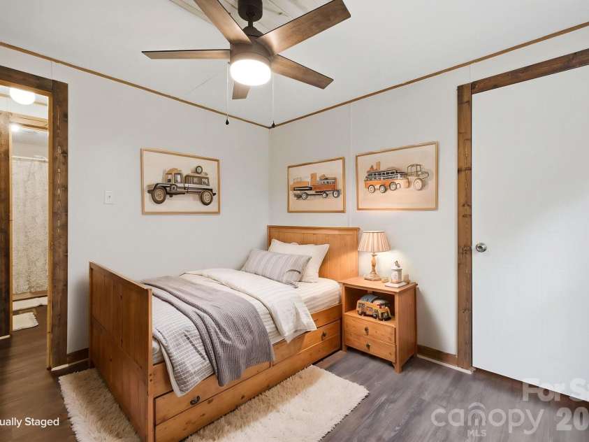 55 Twin Oaks Lane, Spruce Pine, NC 28777.  MLS# CAR4404051, YatesRealty ID 1438. Virtually Staged, Front Bedroom