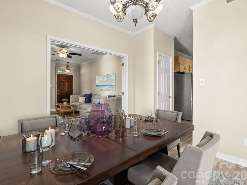 12537 Levins Hall Road, Huntersville, NC 28078.  MLS# CAR4368006, YatesRealty ID 14380. Dining room-Virtually staged