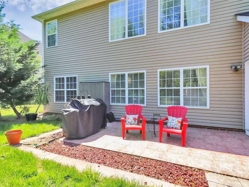 2003 Dataw Lane, Indian Trail, NC 28079.  MLS# CAR4248535, YatesRealty ID 14381. Exterior back patio area