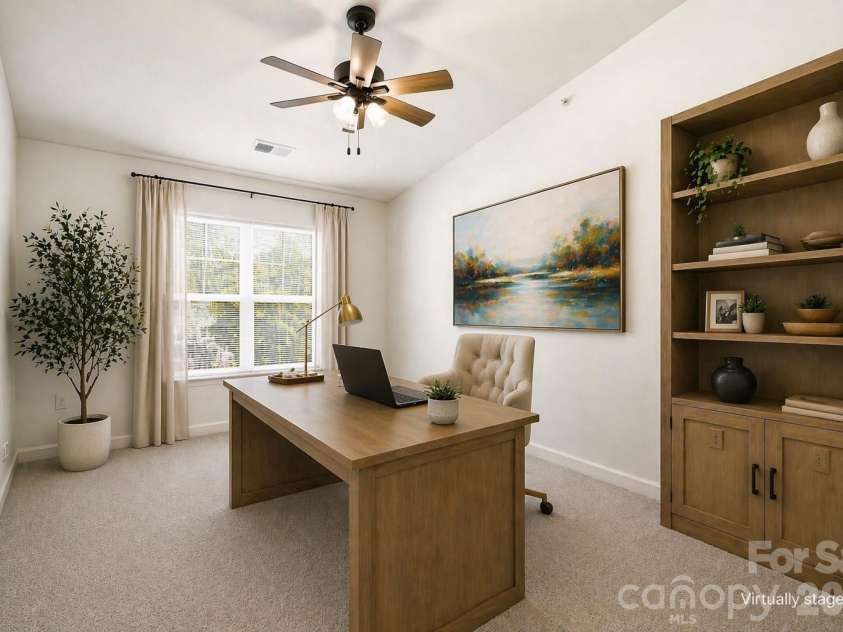 19777 Deer Valley Drive, Cornelius, NC 28031.  MLS# CAR4369434, YatesRealty ID 14389. Virtually Staged Flex space
