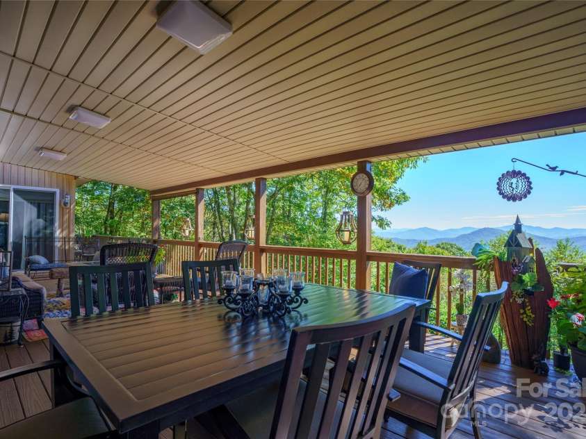287 Leatherwood Road, Maggie Valley, NC 28751.  MLS# CAR4309894, YatesRealty ID 14390. Another Deck View