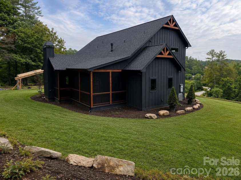 25 Emory Paige Road, Weaverville, NC 28787.  MLS# CAR4332863, YatesRealty ID 14417. Landscaping digitally enhanced.