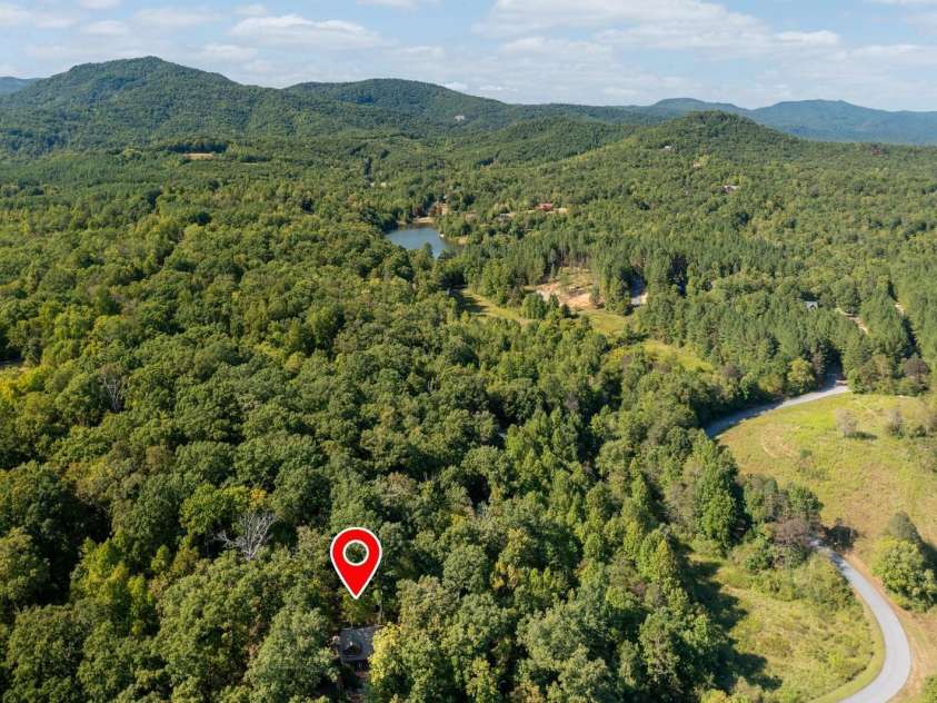 117 Laurel Lakes Parkway, Lake Lure, NC 28746.  MLS# CAR4182403, YatesRealty ID 14428. Aerial