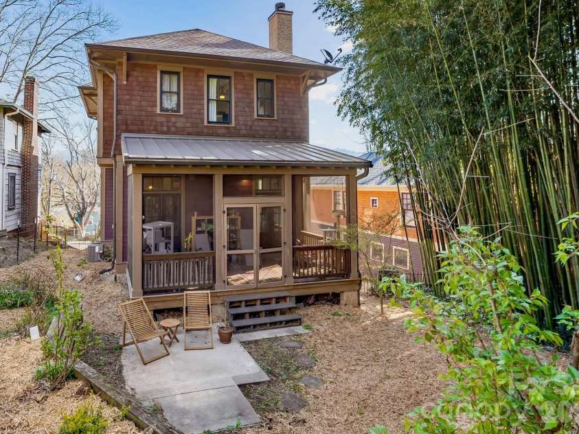 226 Flint Street, Asheville, NC 28801.  MLS# CAR4301613, YatesRealty ID 14445. Backyard