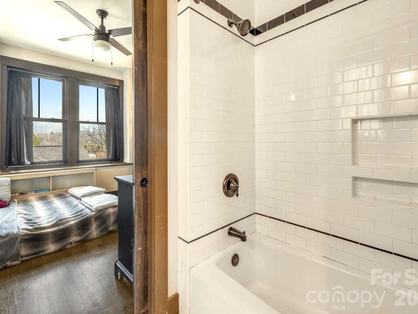 226 Flint Street, Asheville, NC 28801.  MLS# CAR4301613, YatesRealty ID 14445. Shared bathroom on upper floor