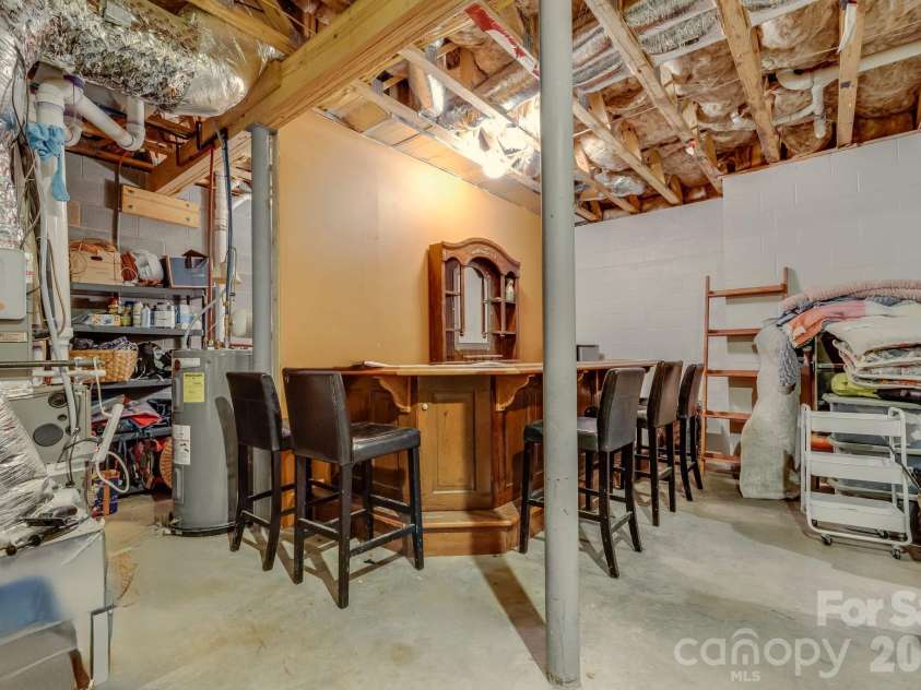 226 Flint Street, Asheville, NC 28801.  MLS# CAR4301613, YatesRealty ID 14445. Unfinished basement plumbed for half bath