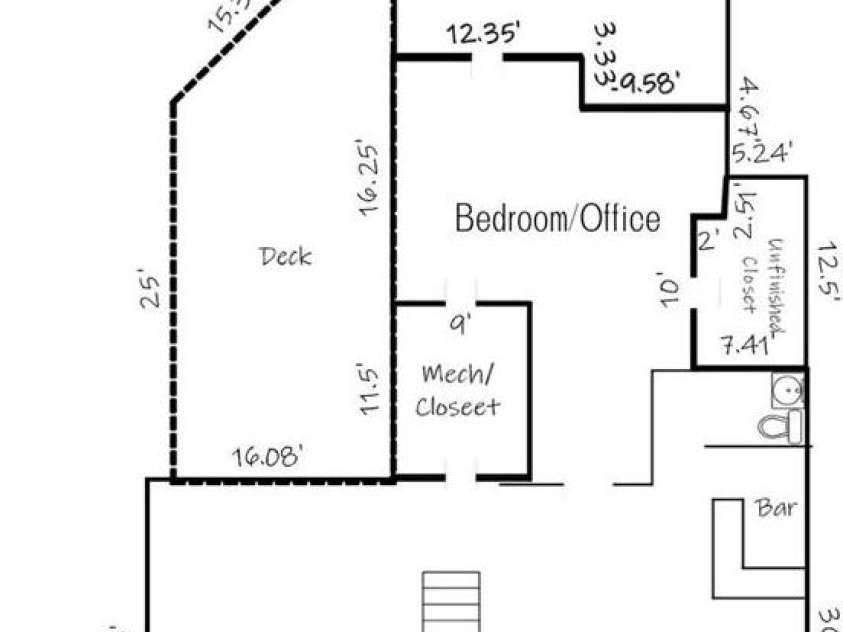 560 20th Avenue Court, Hickory, NC 28601.  MLS# CAR4323314, YatesRealty ID 14457. Basement floor plan