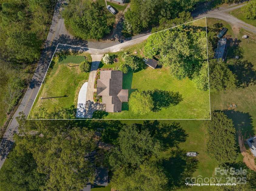 4 Greene Lane, Fletcher, NC 28732.  MLS# CAR4256056, YatesRealty ID 14458. Aerial view