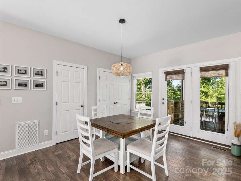 4 Greene Lane, Fletcher, NC 28732.  MLS# CAR4256056, YatesRealty ID 14458. Dining area in open floor plan