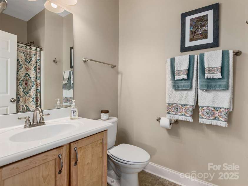 4 Greene Lane, Fletcher, NC 28732.  MLS# CAR4256056, YatesRealty ID 14458. Guest bath