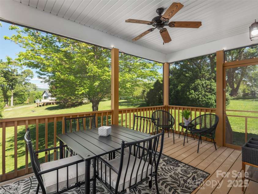 4 Greene Lane, Fletcher, NC 28732.  MLS# CAR4256056, YatesRealty ID 14458. Screened porch in back