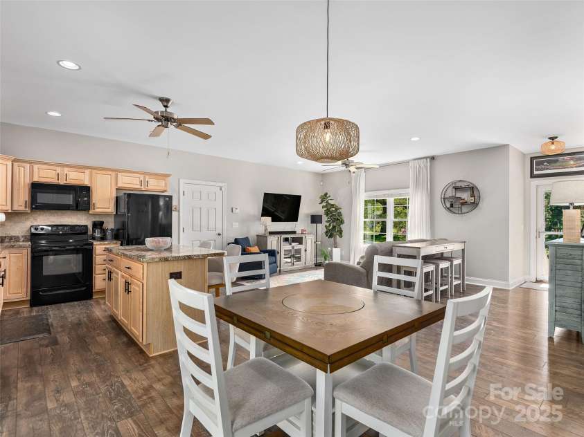 4 Greene Lane, Fletcher, NC 28732.  MLS# CAR4256056, YatesRealty ID 14458. View from dining area