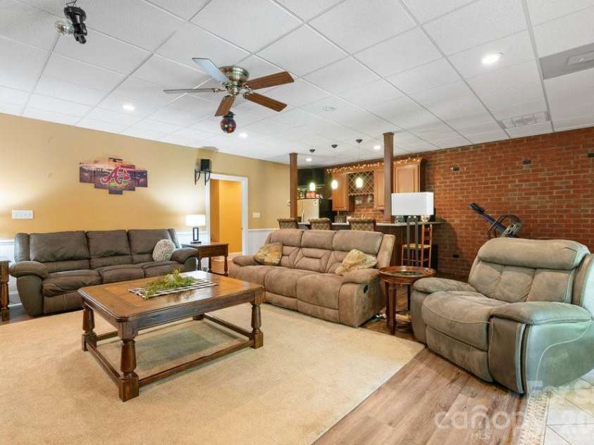 134 Brightmore Circle, Rutherfordton, NC 28139.  MLS# CAR4300991, YatesRealty ID 1446. Basement living room