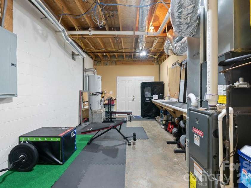 134 Brightmore Circle, Rutherfordton, NC 28139.  MLS# CAR4300991, YatesRealty ID 1446. Basement workshop